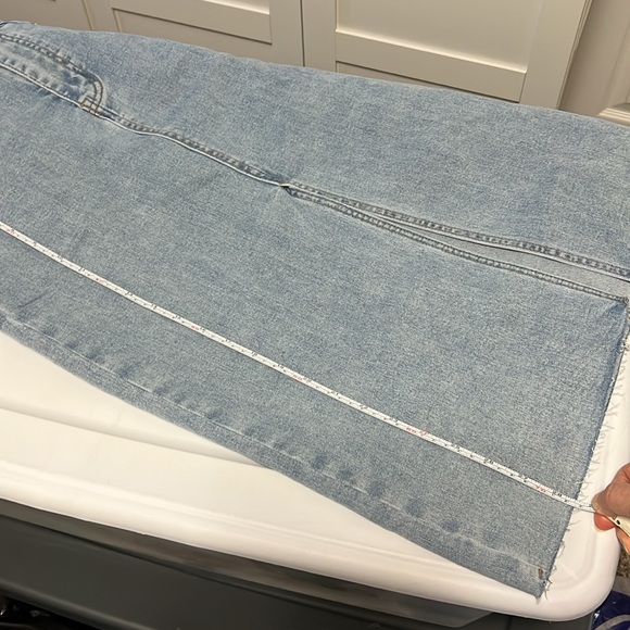 Denim Midi Skirt. Size 29 - Picture 13 of 14